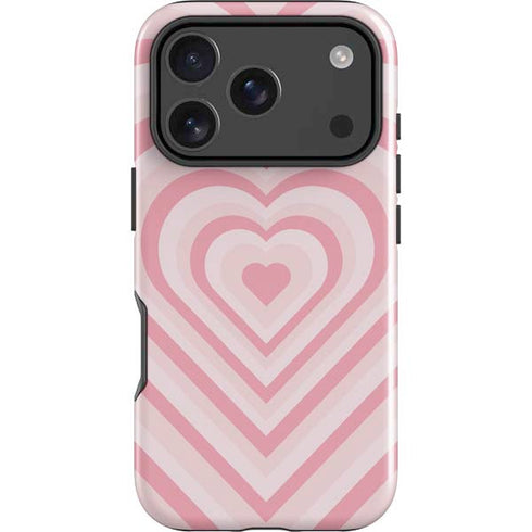 Pink Heart Pattern iPhone 18 Pro Impact Case