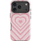 Pink Heart Pattern iPhone 18 Pro Impact Case