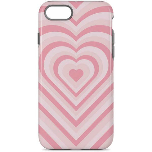 Pink Heart Pattern iPhone Cases