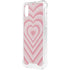Pink Heart Pattern iPhone XS Clear Case