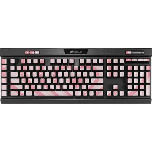 Pink Heart Pattern K95 RGB PLATINUM Mechanical Gaming Keyboard Skin