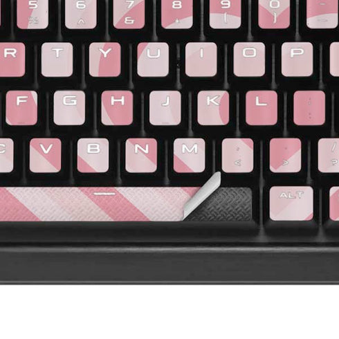 Pink Heart Pattern K95 RGB PLATINUM Mechanical Gaming Keyboard Skin