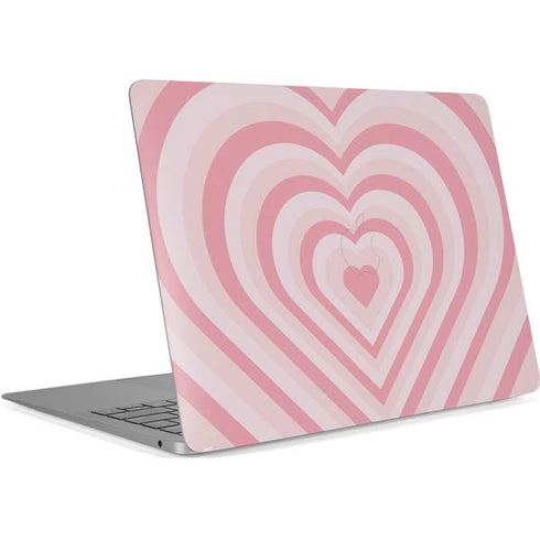 Pink Heart Pattern Apple MacBook Air Skin