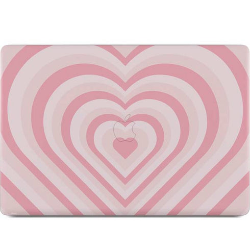 Pink Heart Pattern MacBook Skins