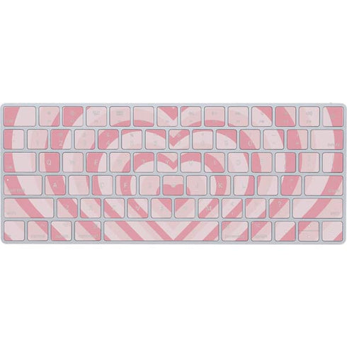 Pink Heart Pattern Magic Keyboard Skin