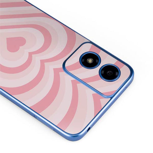 Pink Heart Pattern Moto G Play 4G (2024) Skin