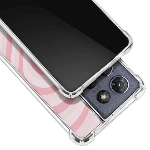 Pink Heart Pattern Moto G Play 5G (2025) Clear Case