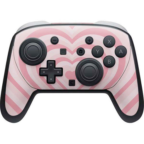 Pink Heart Pattern Nintendo Switch 2 (2025) Pro Controller Skin