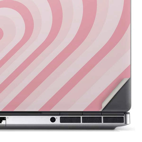Pink Heart Pattern Dell Precision Skin