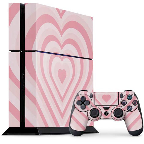 Pink Heart Pattern PlayStation PS4 Skins