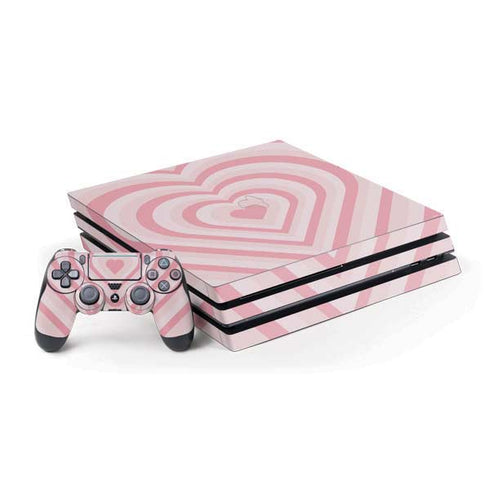Pink Heart Pattern PlayStation PS4 Skins