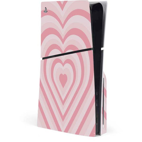Pink Heart Pattern PlayStation PS5 Skins