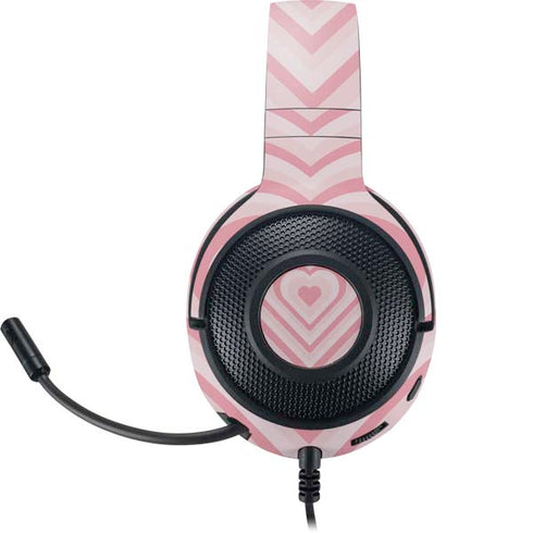 Pink Heart Pattern Razer Kraken X Skin