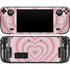Pink Heart Pattern Steam Deck Handheld Gaming Computer OLED Skin
