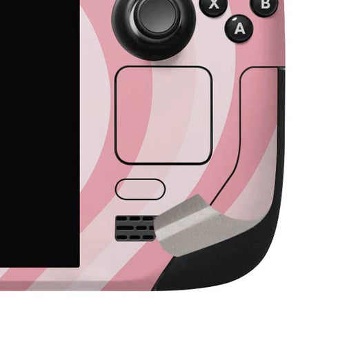 Pink Heart Pattern Steam Deck Handheld Gaming Computer OLED Skin
