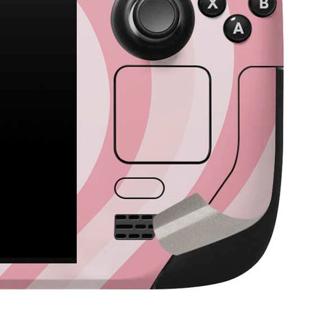 Pink Heart Pattern Steam Deck Handheld Gaming Computer Skin