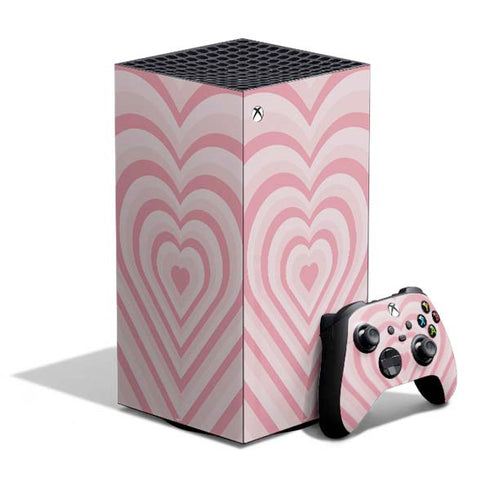 Pink Heart Pattern XBox Series X Digital Edition Bundle Skin