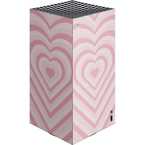 Pink Heart Pattern XBox Series X Digital Edition Console Skin
