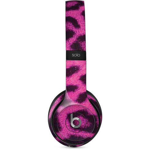 Pink Leopard Spots Beats Solo 2 Wired Skin