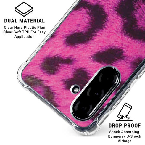 Pink Leopard Spots Galaxy A36 5G Clear Case