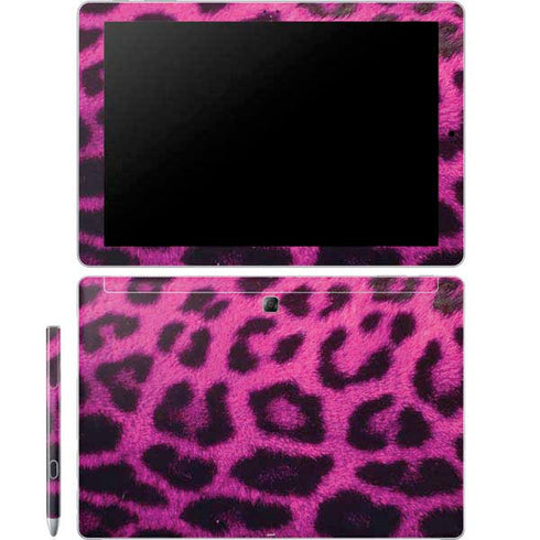 Pink Leopard Spots Galaxy Book 12in Skin