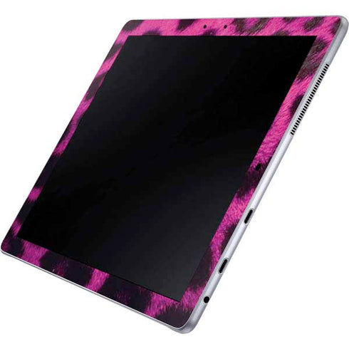 Pink Leopard Spots Galaxy Book 12in Skin