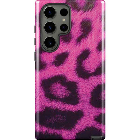Pink Leopard Spots Galaxy S23 Ultra Pro Case