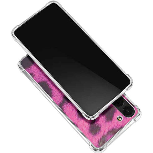 Pink Leopard Spots Galaxy S24 FE Clear Case