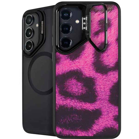 Pink Leopard Spots Galaxy S24 Kickstand Case