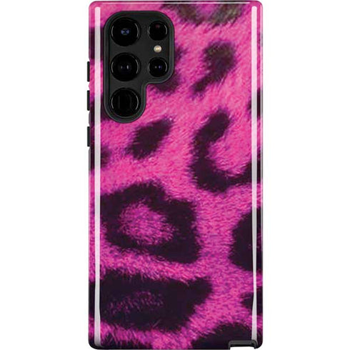 Pink Leopard Spots Galaxy S25 Ultra Impact Case
