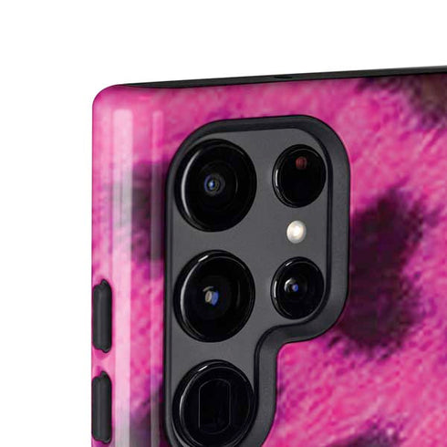 Pink Leopard Spots Galaxy S25 Ultra Impact Case