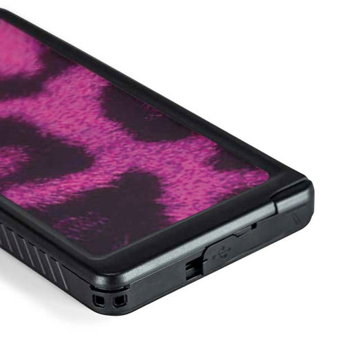 Pink Leopard Spots Galaxy S24 Ultra Waterproof Case