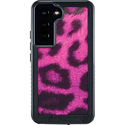 Pink Leopard Spots Galaxy S24 Waterproof Case