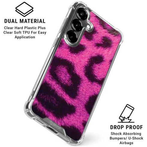 Pink Leopard Spots Galaxy S26 Clear Case