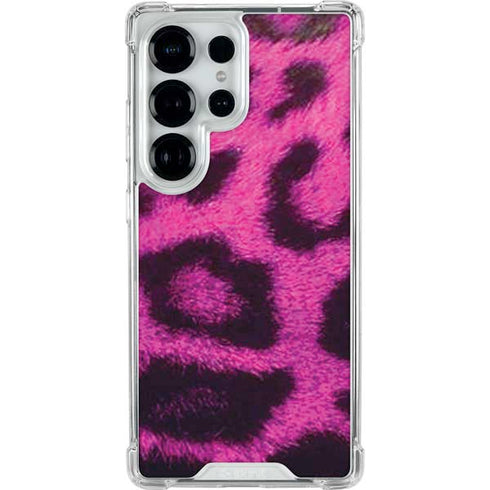 Pink Leopard Spots Galaxy S26 Ultra Clear Case