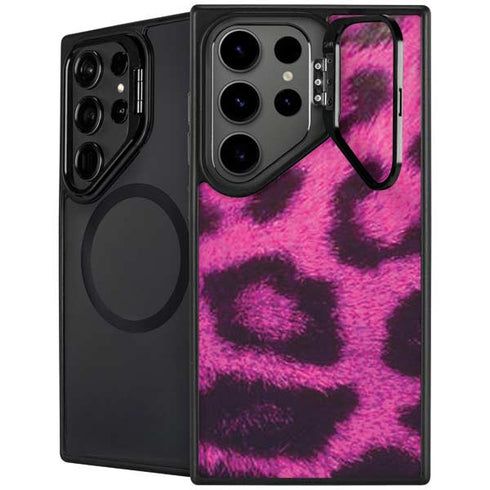 Pink Leopard Spots Galaxy S26 Ultra Kickstand Case