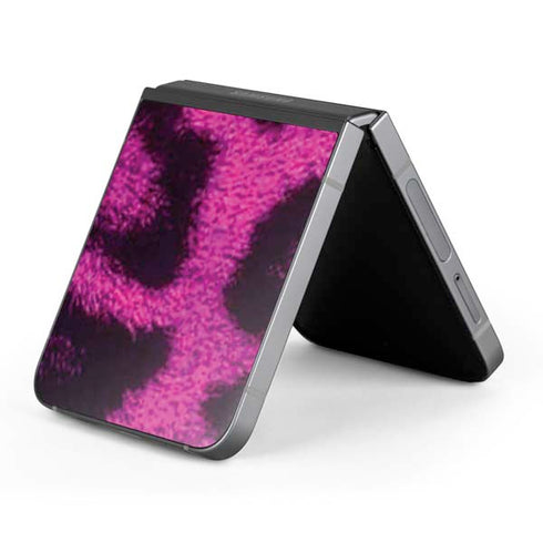 Pink Leopard Spots Galaxy Z Flip6 Skin