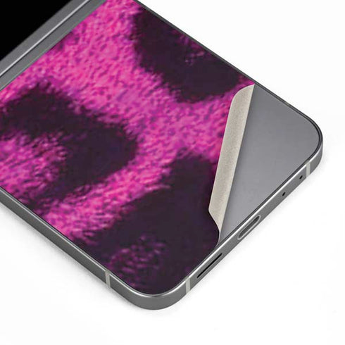 Pink Leopard Spots Galaxy Z Flip6 Skin