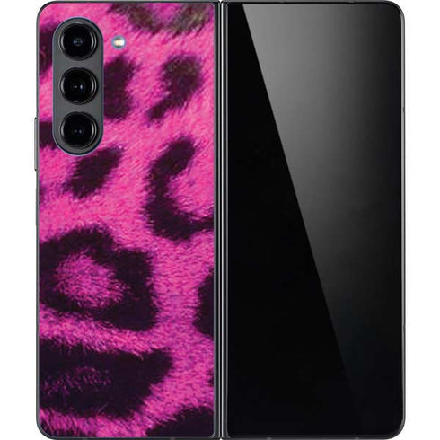 Pink Leopard Spots Galaxy Z Fold5 5G Skin