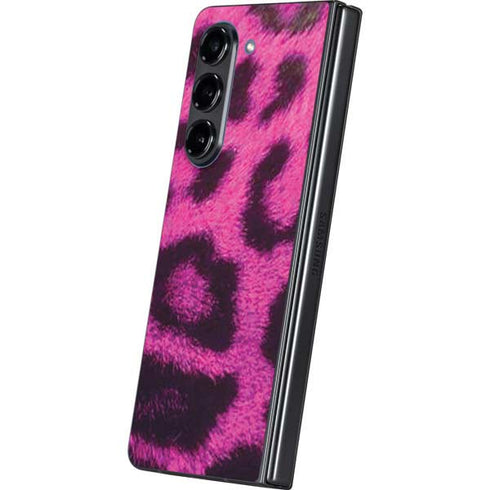 Pink Leopard Spots Galaxy Z Fold5 5G Skin