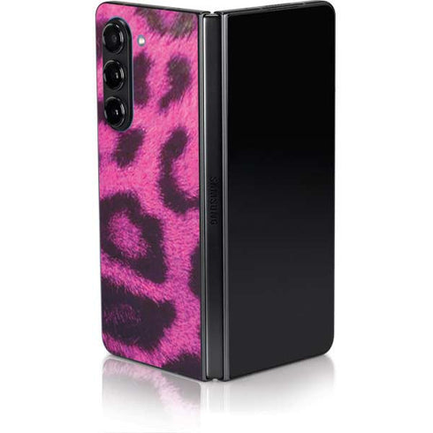 Pink Leopard Spots Galaxy Z Fold5 5G Skin