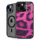 Pink Leopard Spots iPhone 13 Kickstand Case
