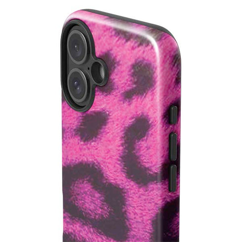 Pink Leopard Spots iPhone 16 Plus Impact Case