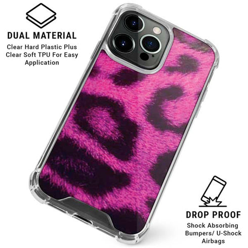 Pink Leopard Spots iPhone 16 Pro Clear Case