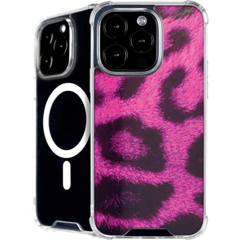 Pink Leopard Spots iPhone 16 Pro MagSafe Case