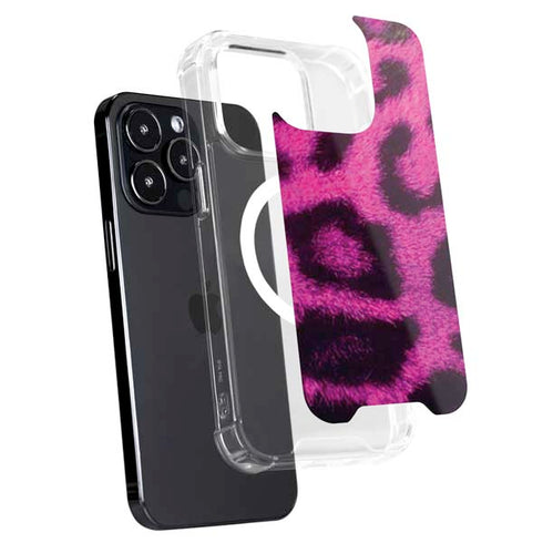 Pink Leopard Spots iPhone 16 Pro MagSafe Case