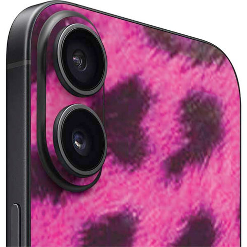 Pink Leopard Spots iPhone 16 Skin