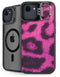 Pink Leopard Spots iPhone 16e Kickstand Case