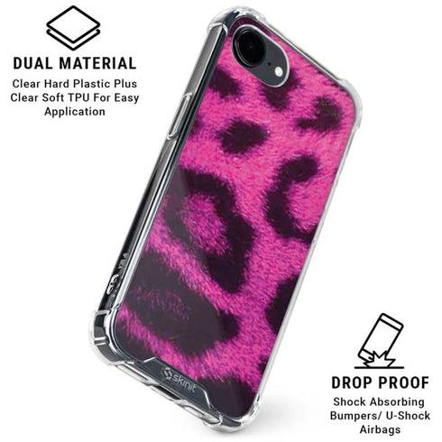 Pink Leopard Spots iPhone 16e Clear Case