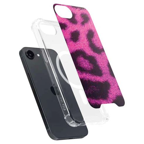 Pink Leopard Spots iPhone 16e MagSafe Case